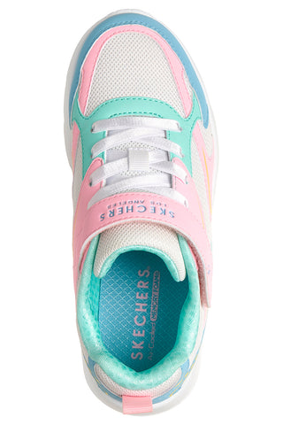 Mehrfarbige weiße Turnschuhe Skechers Uno Lite Vista Strike