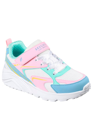 Mehrfarbige weiße Turnschuhe Skechers Uno Lite Vista Strike