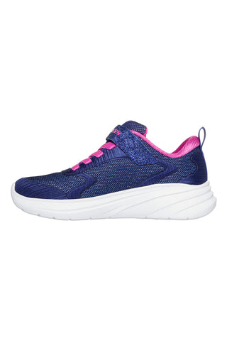 Glitzernde marineblaue Sneakers mit Klettverschluss Wave 92 Skechers