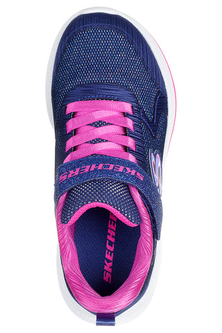 Glitzernde marineblaue Sneakers mit Klettverschluss Wave 92 Skechers