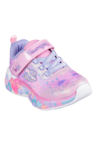 Sneakers rosa con luci e glitter Skechers Eternal Heart Lights