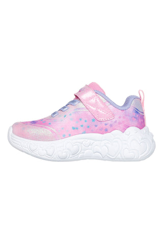 Sneakers rosa con luci e glitter Skechers Eternal Heart Lights