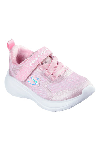 Sneakers rosa glitterate con chiusura a strappo Wave 92 Skechers