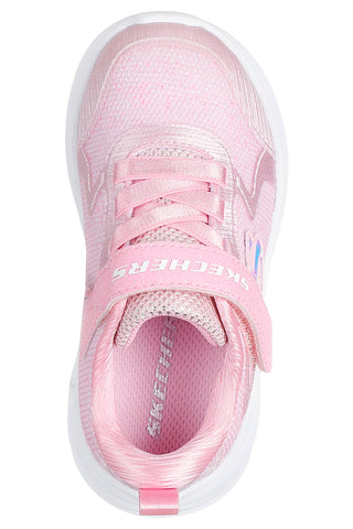 Sneakers rosa glitterate con chiusura a strappo Wave 92 Skechers