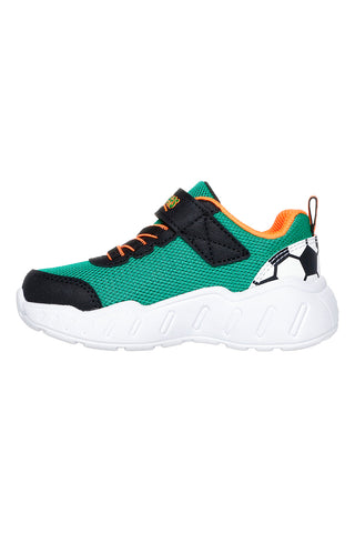 Sneaker Verde e Arancione con strap e grafica laterale Skechers Play Scene