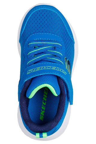 Sneakers blu con chiusura regolabile e suola leggera Skechers Bounder Techrox da Bambino