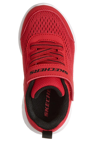 Rote Turnschuhe mit Riemen und elastischen Schnürsenkeln Skechers Bounder quantarun