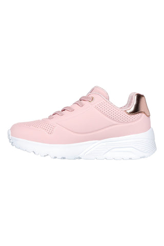 Mädchen rosa Turnschuhe Skechers Uno Lite Metallic Mode