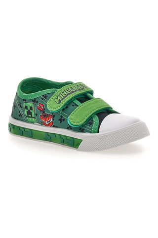 Sneaker verde con luci Minecraft K14666