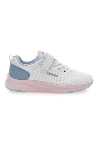 Sneakers bianche e azzurre chiusura a strappo Levi’s Hudson