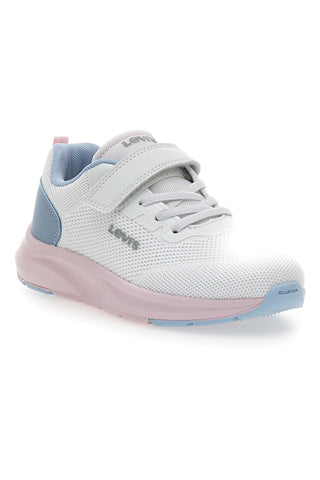 Sneakers bianche e azzurre chiusura a strappo Levi’s Hudson
