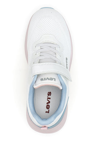 Sneakers bianche e azzurre chiusura a strappo Levi’s Hudson