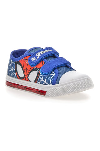 Blaue Stoffschuhe mit Lichtern und Riemen Spiderman R1310638T
