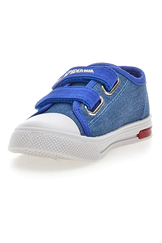 Blaue Stoffschuhe mit Lichtern und Riemen Spiderman R1310638T