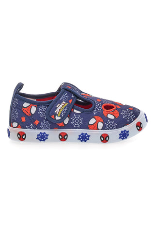 Sandalo da bimbo blu con fori frontali Spiderman R1310673T