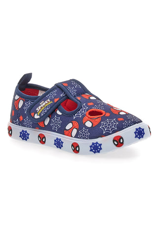 Sandalo da bimbo blu con fori frontali Spiderman R1310673T