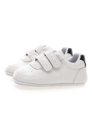 Sneakers bianche con strappi e dettagli blu Grazie girl 392603S