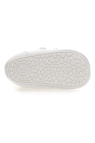 Weiße Turnschuhe mit Riemen und blauen Details Thank you girl 392603S