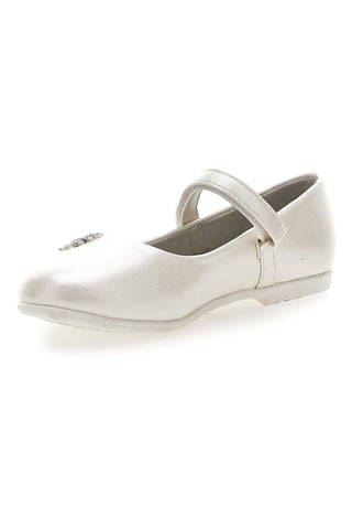 Ballerine perlate con applicazione a farfalla Grazie girl 392615S