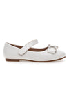 Ballerine bianche con fiocco frontale Grazie girl 392612S