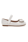 Ballerine bianche con fiocco arcobaleno Grazie girl 392608S