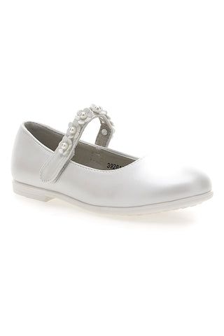 Ballerine perlate con cinturino gioiello floreale Grazie girl 392614S