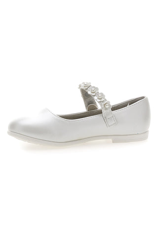 Ballerine perlate con cinturino gioiello floreale Grazie girl 392614S