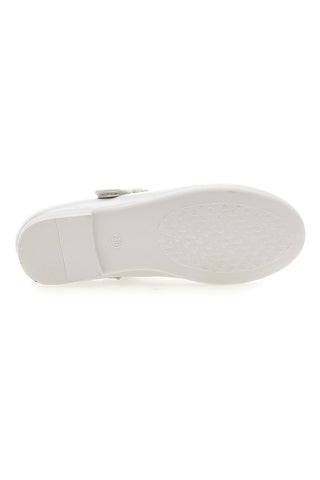 Ballerine perlate con cinturino gioiello floreale Grazie girl 392614S