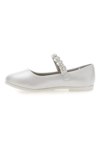 Ballerine perlate con cinturino floreale Grazie girl 392614S