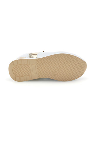 Sneakers bianche con dettagli dorati platform Laura Biagiotti 8481C9758