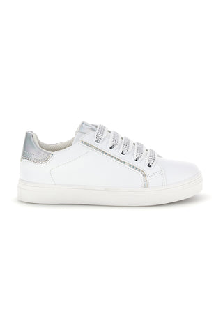 Sneakers bianche con lacci e cerniera Laura Biagiotti L9875C9759