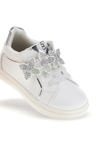 Weiße Schuhe mit Blumen und Riemen Laura Biagiotti AG1785116892