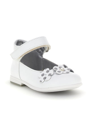 Ballerine primi passi bianche con fiori Laura Biagiotti L9973C9763