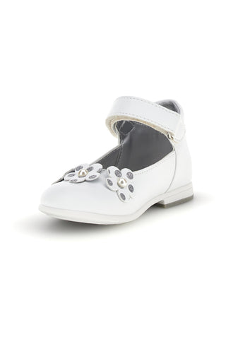 Ballerine primi passi bianche con fiori Laura Biagiotti L9973C9763