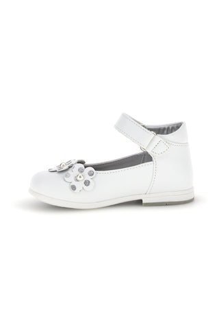 Ballerine primi passi bianche con fiori Laura Biagiotti L9973C9763
