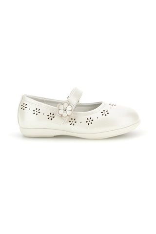 Ballerine Bianche con Fiori Traforati Energy E510
