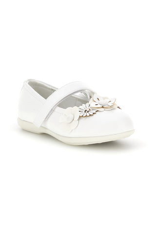 Ballerine Bianche con Applicazioni Floreali Energy E512