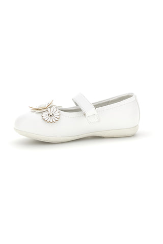 Ballerine Bianche con Applicazioni Floreali Energy E512
