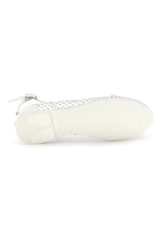 Ballerine bianco traforato cinturino regolabile Grazie girl 120568B