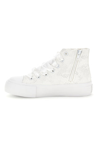 Sneakers Alte Bianche con Pizzo Grazie girl 155561