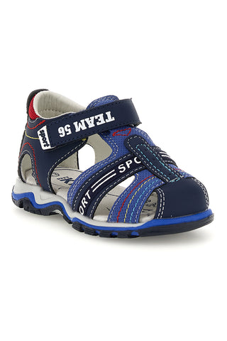 Sandali blu con chiusura a strappo Pitt kids 15110