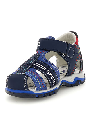 Sandali blu con chiusura a strappo Pitt kids 15110
