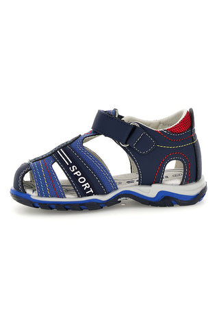 Sandali blu con chiusura a strappo Pitt kids 15110