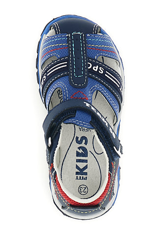 Sandali blu con chiusura a strappo Pitt kids 15110