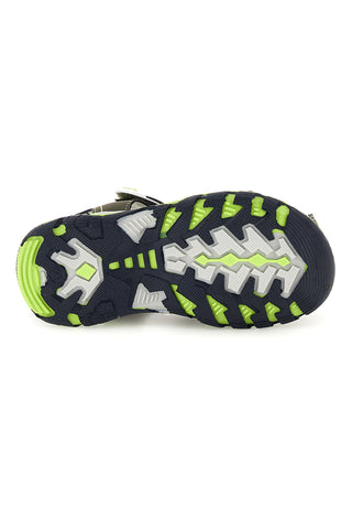 Sandali verde con chiusura a strappo Pitt kids 15111