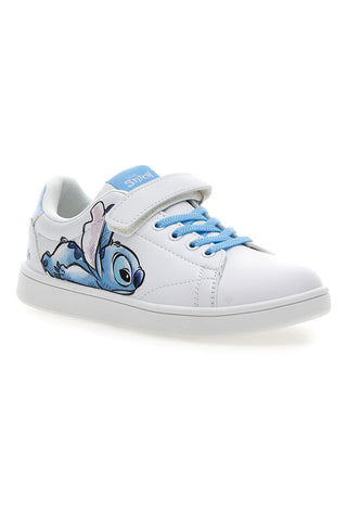 Sneakers bianche con stampa Stitch D6020175S