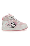 Hohe rosa Sneakers mit Minnie-Maus-Aufdruck D3010746S