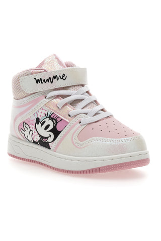 Hohe rosa Sneakers mit Minnie-Maus-Aufdruck D3010746S