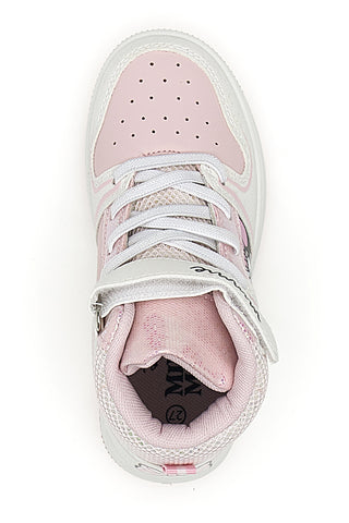 Hohe rosa Sneakers mit Minnie-Maus-Aufdruck D3010746S