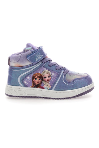 Lila hohe Sneakers mit Frozen-Druck D4310682S